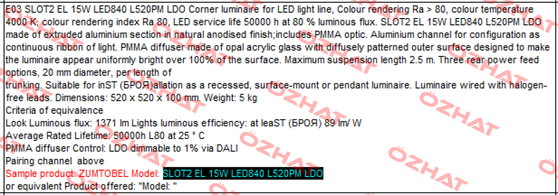 SLOTLIGHT INFINITY luminaire + corner 3  Zumtobel
