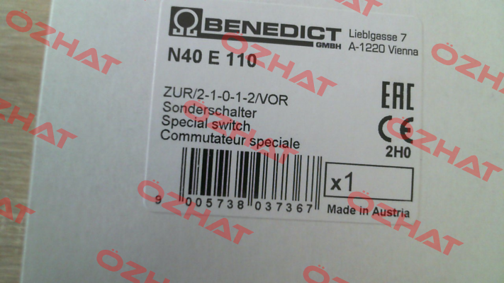 N40 E 110 Benedict