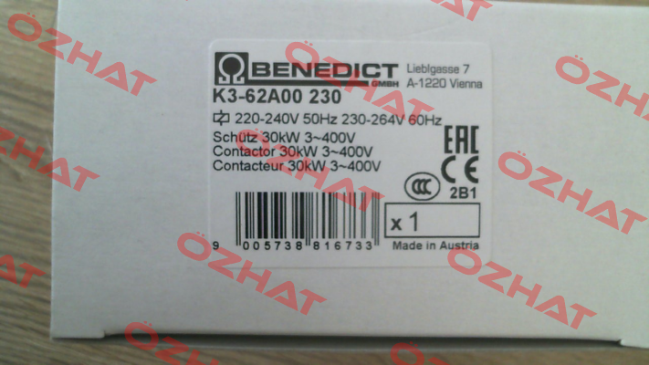 K3-62A00 230 Benedict
