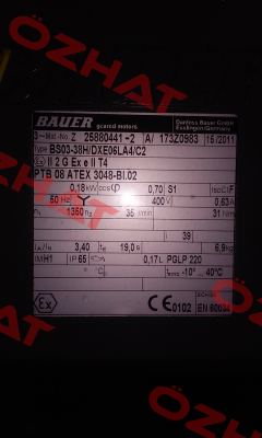 BS03-38H/DXE06LA4/C2  Bauer