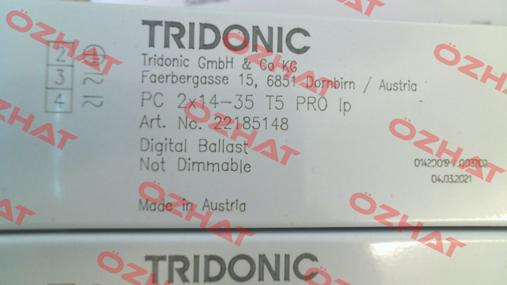 22185148 \ PC 2x14-35 T5 PRO lp Tridonic