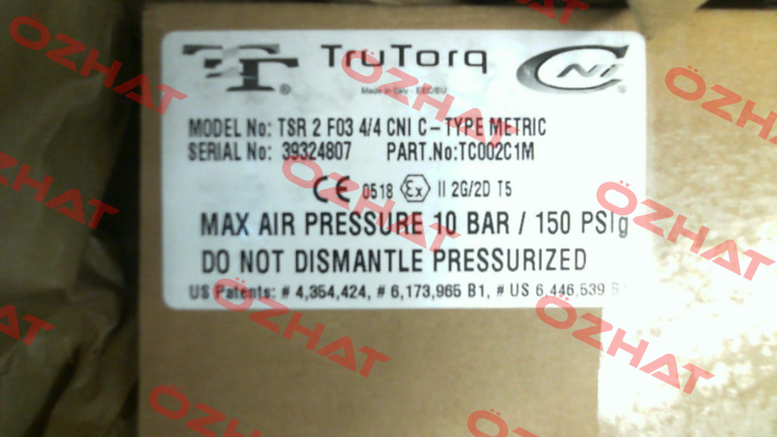 TSR 2 F03 4/4 CNI C (TC002C1M) Trutorq