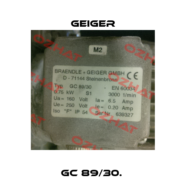 GC 89/30.  Geiger