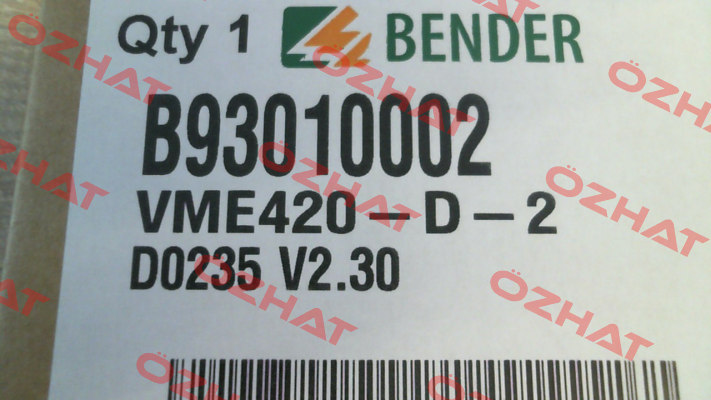 B93010002 / VME420-D-2 Bender