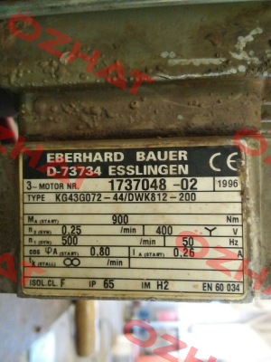 KG43G072-44/DWK812-200 Bauer