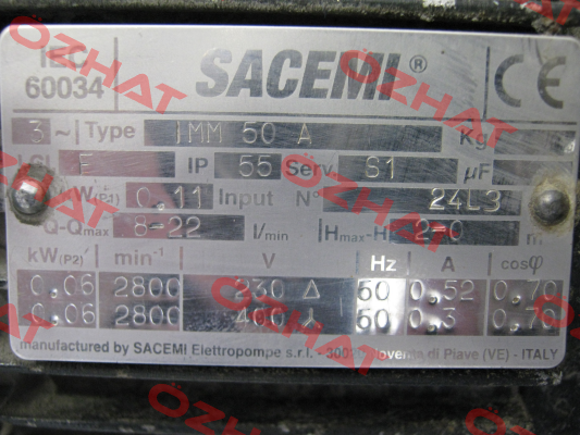 IMM 50/A  Sacemi