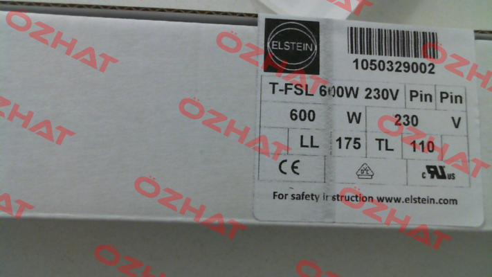 T-FSL 600 W 230 V Elstein