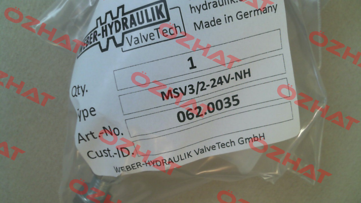 MSV3/2-24V-NH Weber