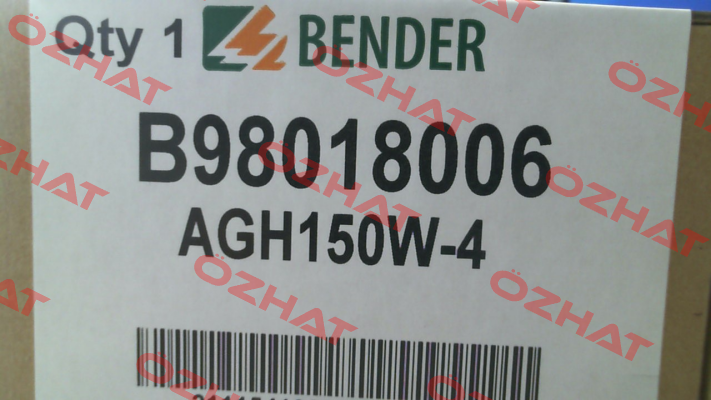 Nr. B98018006 Type AGH150W-4 Bender