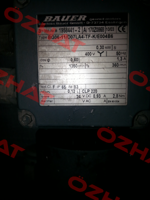 BG06-11/D07LA4-TF-K/E004B6  Bauer