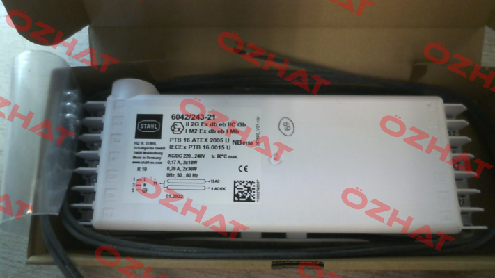 258330 / 6000 1/2x36W 6042/2 1xDC 230V Stahl