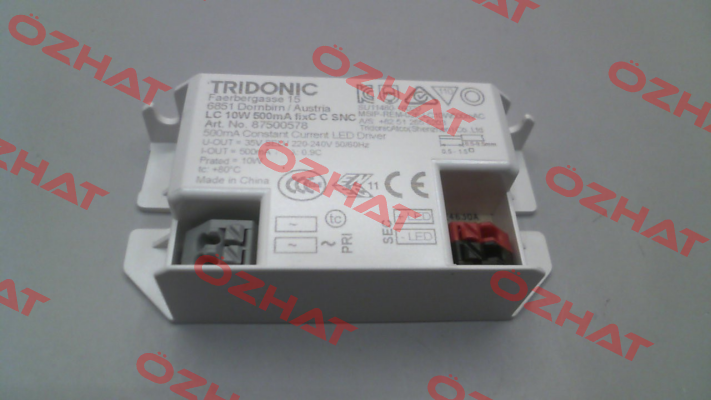 87500578 / LC 10W 500mA fixC C SNC Tridonic