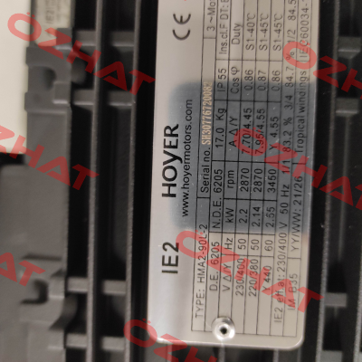 HMA2 90 L-2 (2.5kW, B3) Hoyer Motors