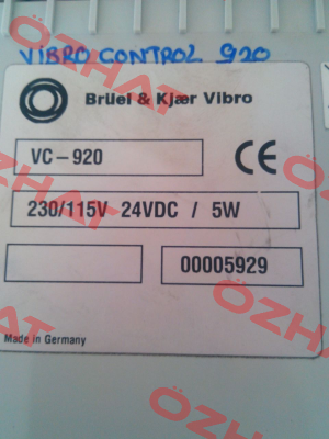 VIBROCONTROL 920  Bruel-Kjaer