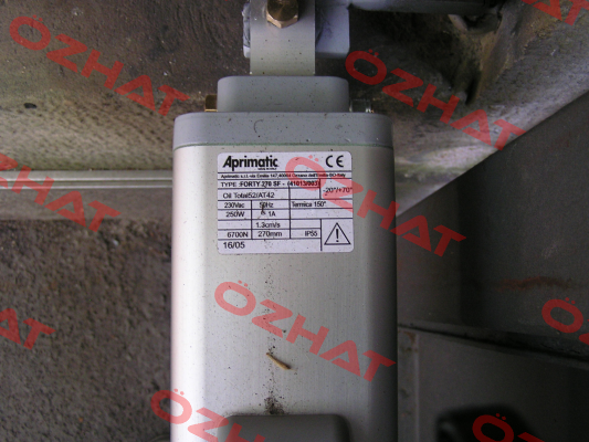 HYDRAULIC OPERATOR FORTY (41013/003) Aprimatic