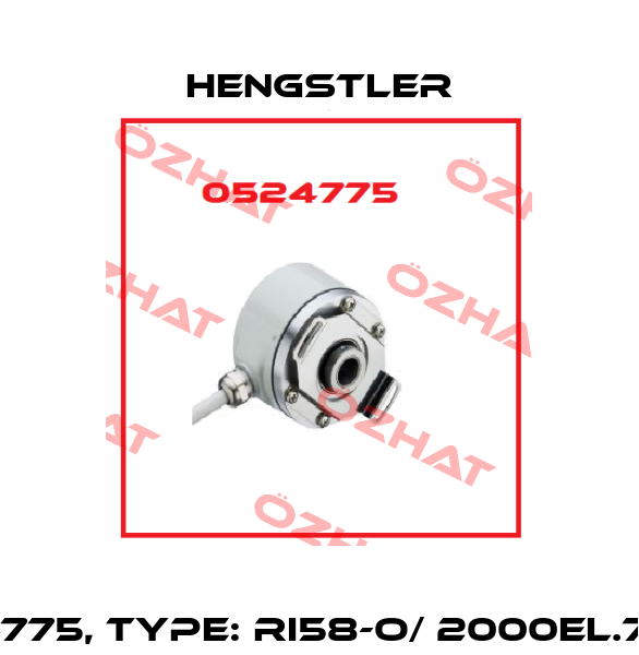 p/n: 0524775, Type: RI58-O/ 2000EL.72KX-D0-S Hengstler