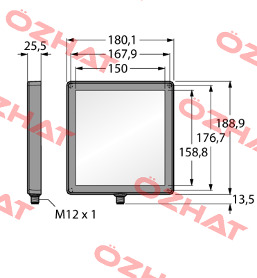 LEDIB150X150PW2-XQ Turck