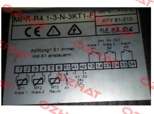 MPR-R4.1-3-N-3KT1-F  KTY81-210 (OEM)  Welba
