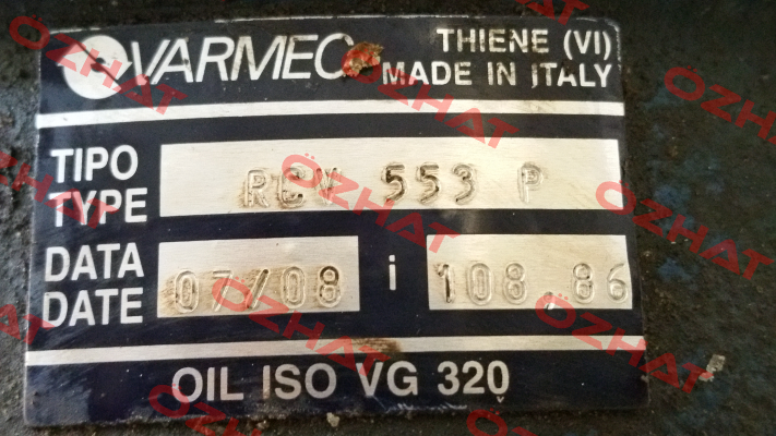 RCV 553P 070,22  Varmec
