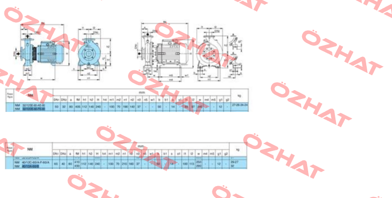 NM 32/12 FE-60 380V-60Hz R3-X7X72Z7  Calpeda