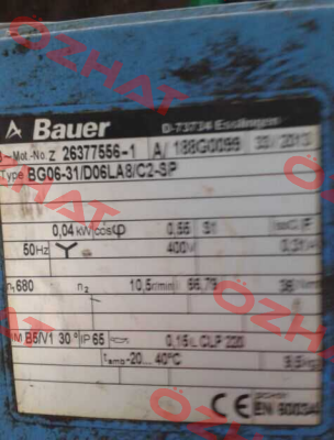 BG06-31/D06LA8/C2-SP, No. 188G0099 Bauer