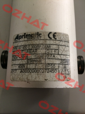 ATT.ST450-N C.300/SP 230V OXAR  Aprimatic