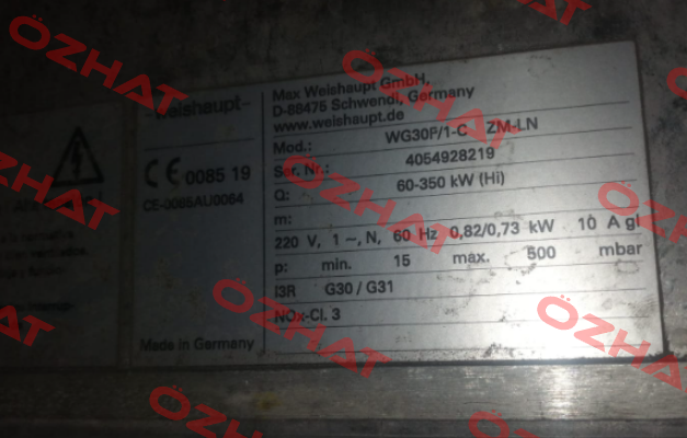 23232621 Weishaupt