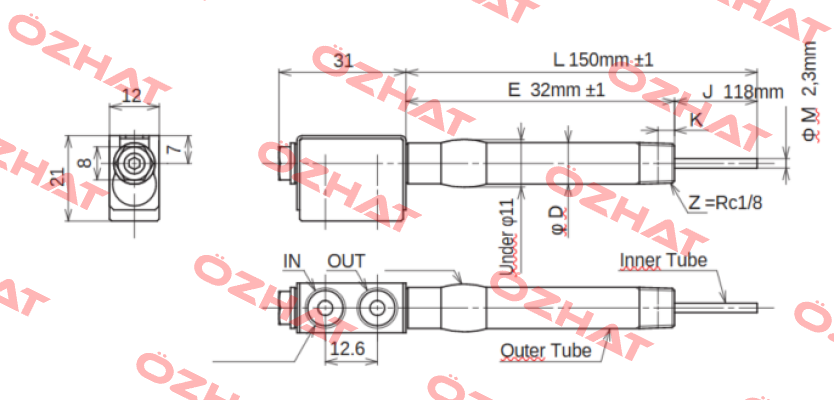 JC-KRM-10-L150-E32-J118-M2.3 Ahresty-tec