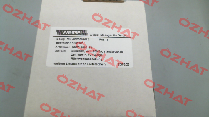 BiEQ 96K Weigel