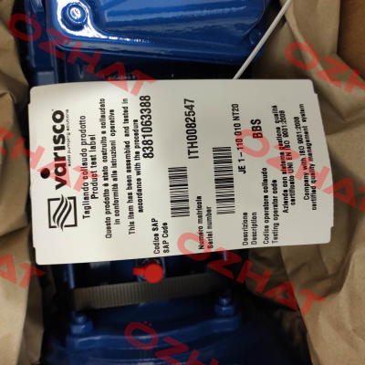 407.965/JE-1-110 G10 NT20 Varisco pumps