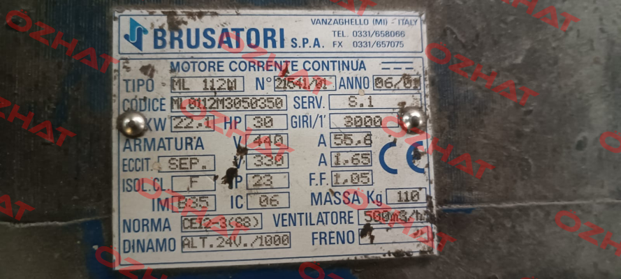 ML 112M N:21541/01 Brusatori