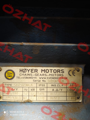 Y2E2-225MA-4 Hoyer Motors