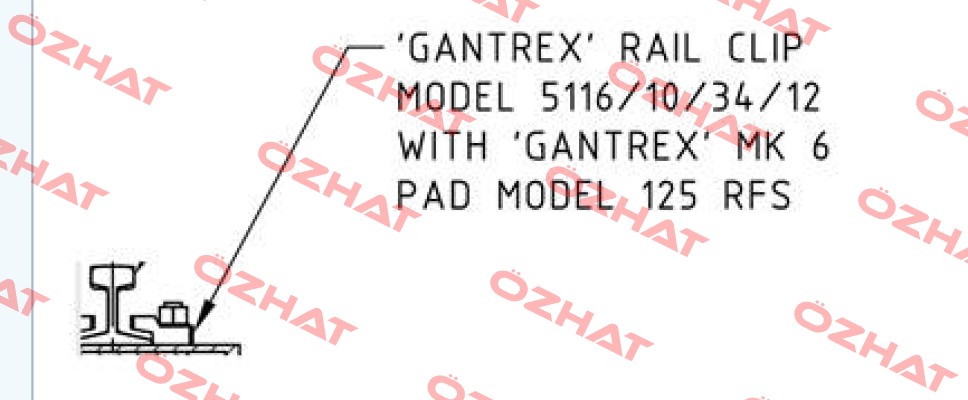 GANTREX RailLok BG10/BN fvz Gantrex