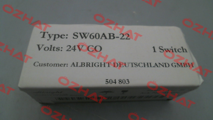 SW 60AB22/24V  504803 Albright