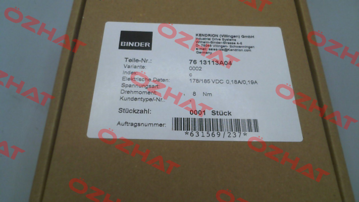 76 13113 A04 Binder