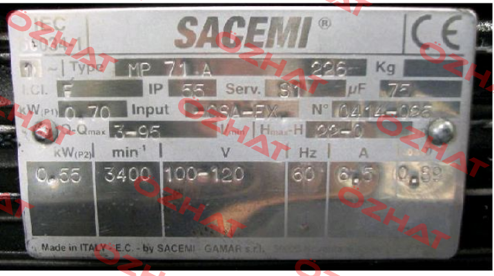 MP 71A (OEM) Sacemi