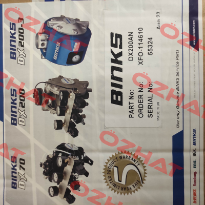 DX200AN Binks